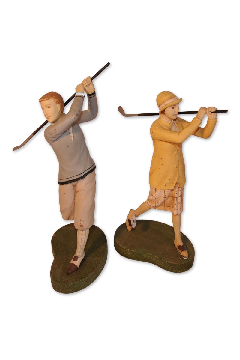 Nostalgie Figuren Golf-Set Bradford & Nancy, 2-teilig