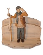 Kartenhalter Skifahrer Andrei, Nostalgie Figur