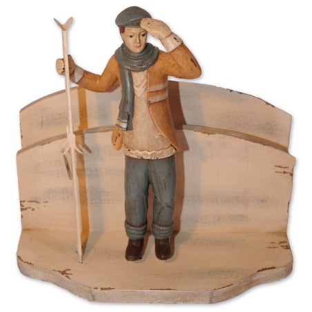Kartenhalter Skifahrer Andrei, Nostalgie Figur