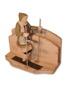 Nostalgie Figur Kartenhalter Skifahrerin Elisabeth