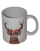 Blumenhirsch Tasse