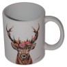 Blumenhirsch Tasse