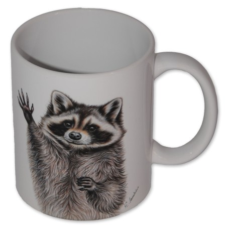 Waschbär Tasse