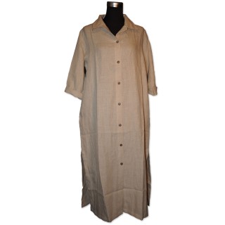 Shirt, Kleid "Josephine", natural beige, 100% Leinen