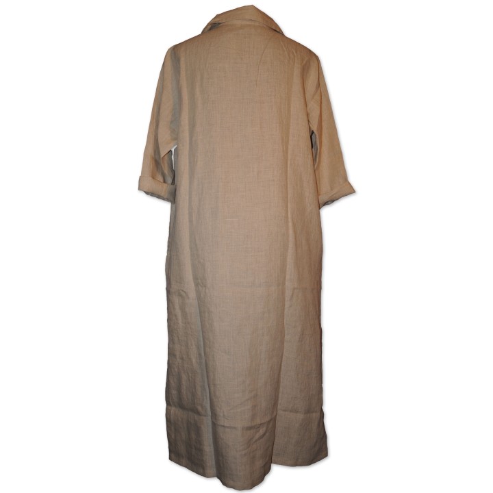 Shirt, Kleid "Josephine", natural beige, 100% Leinen