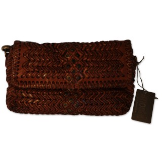 Shoulder bag Riley, cognac, Umhängetasche, echt Leder