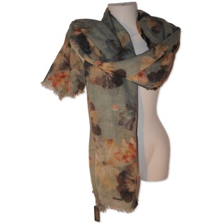 Scarf Linda grey, Schal, grau multicolor