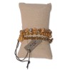Bracelet Fanny, taupe, Armband, 3-reihig