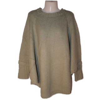 Poncho Hanna, pale green, salbeigrün