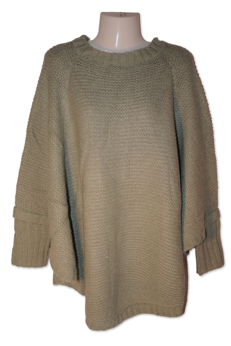 Poncho Hanna, pale green, salbeigrün