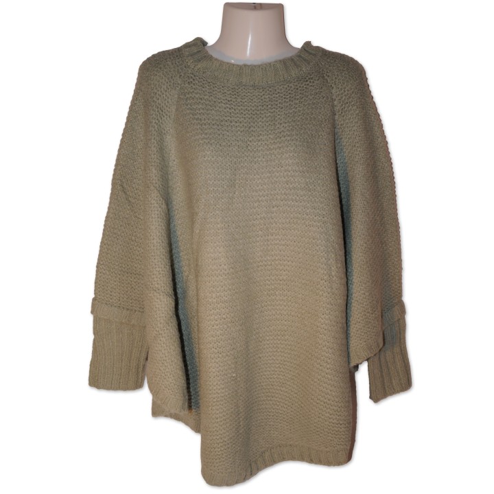 Poncho Hanna, pale green, salbeigrün