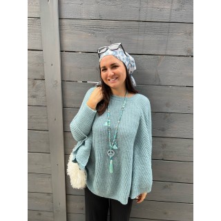 Poncho Kate, blue, One Size