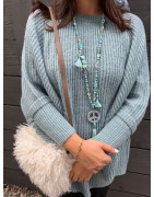 Poncho Kate, blue, One Size