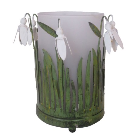 Windlicht Schneeglöckchen