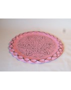 Metalltablett Rosa klein