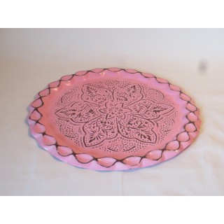 Metalltablett Rosa klein
