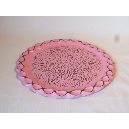 Metalltablett Rosa klein