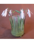 Windlicht Schneeglöckchen