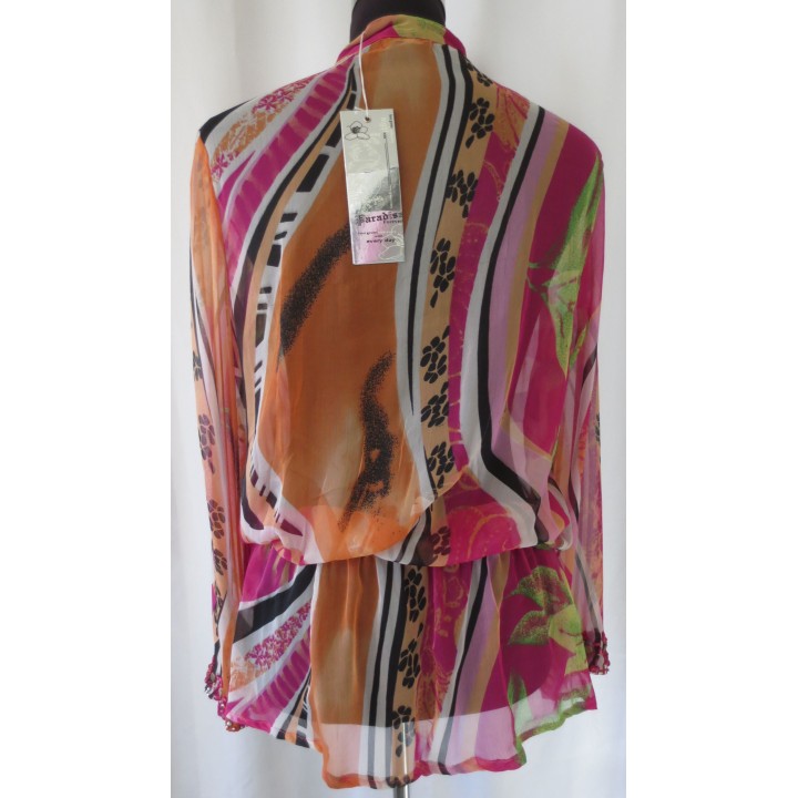 Tunika, multicolor, gemustert
